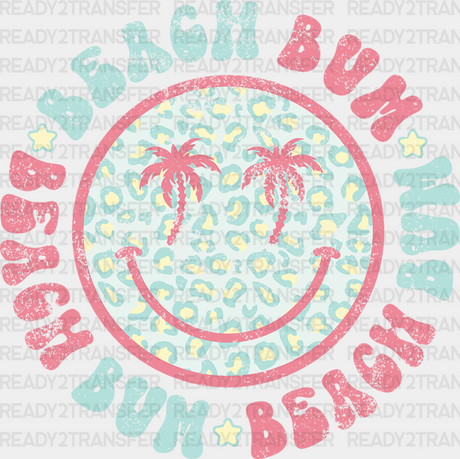 Smiley Beach Bum Summer Dtf Transfer