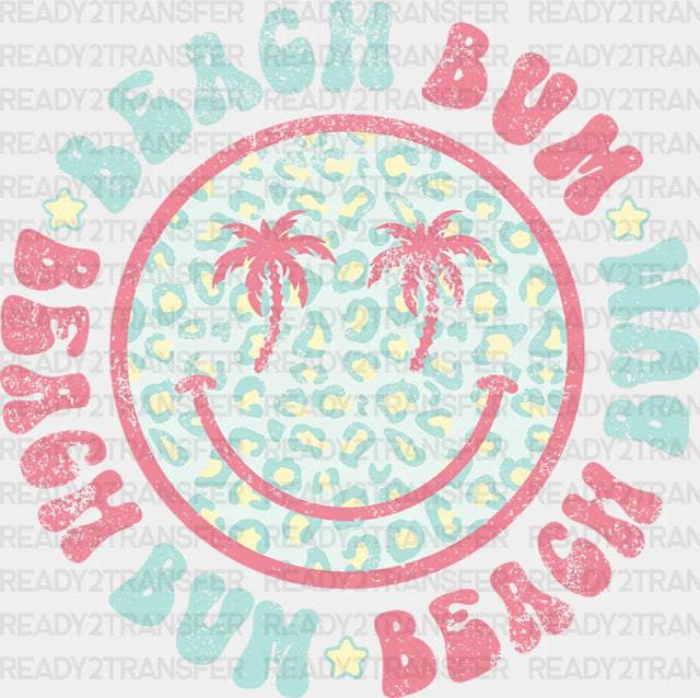 Smiley Beach Bum Summer Dtf Transfer