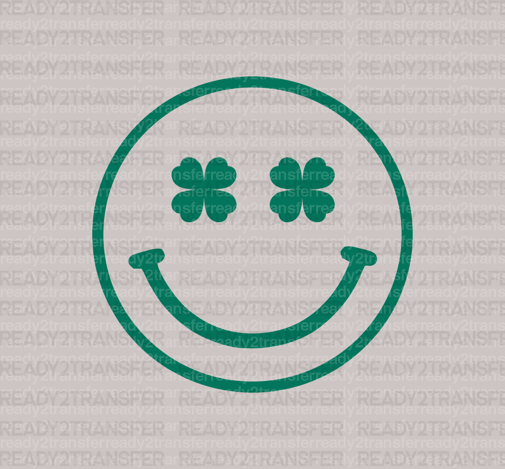 SMILEY CLOVER DTF Transfer - ready2transfer