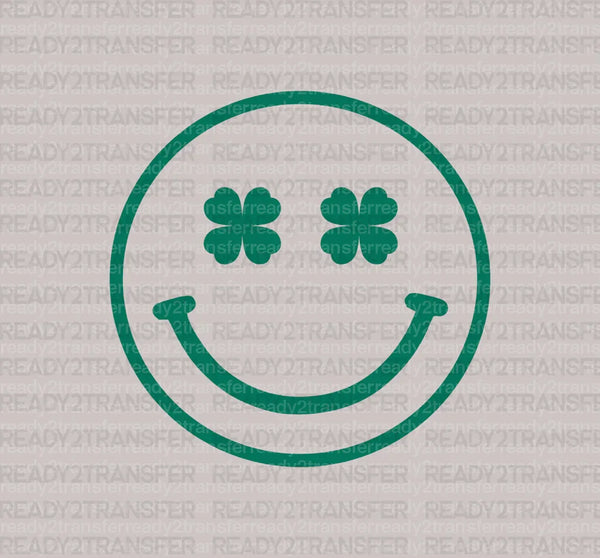 SMILEY CLOVER DTF Transfer
