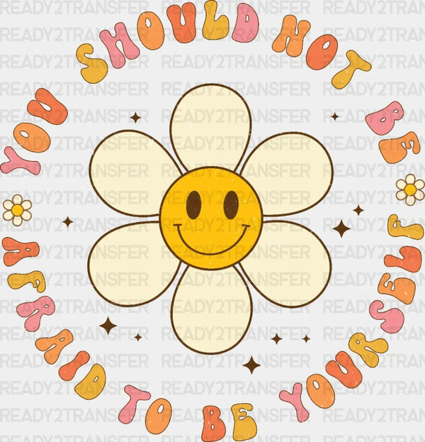 Smiley Face Daisy DTF Transfer