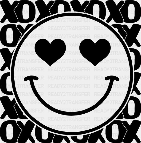 SMILEY FACE XOXO DTF Transfer