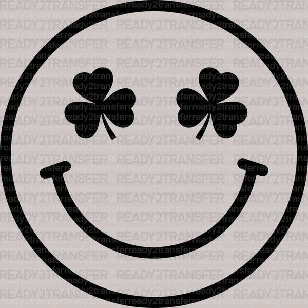 Smiley St. Patrick's Day DTF Heat Transfer, Saint Patricks Day Design, St Paddys Day DTF