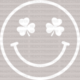 Smiley St. Patrick's Day DTF Heat Transfer, Saint Patricks Day Design, St Paddys Day DTF - ready2transfer