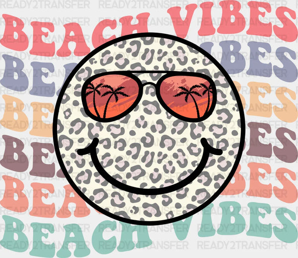 Smiley Sunglasses Beach Vibes Summer DTF Transfer