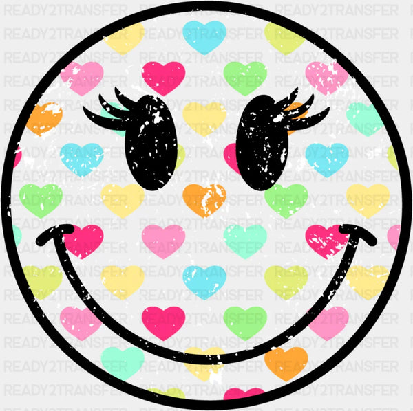 Smileys Colorful Hearts - Valentine's Day DTF Transfer