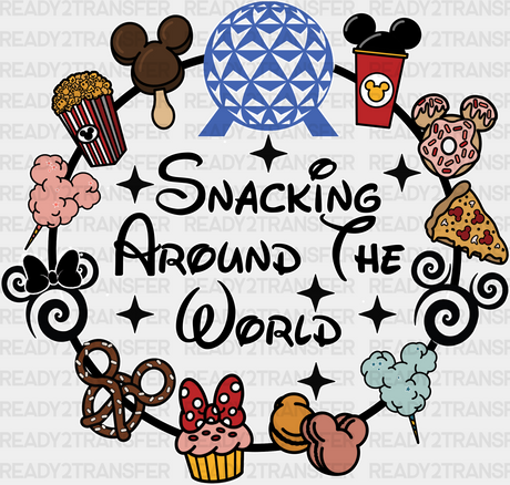 Snacking Around The World Disney Dtf Transfer