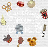 Snacking Around The World Dtf Heat Transfer Disney Vacation Design Mickey Minnie