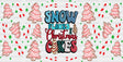 Snowflakes And Christmas Cakes - Cup Wrap Uv Sticker Permanent Dtf Decal