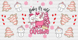 Snowman It’s Cold Outside - Christmas Cup Wrap Uv Sticker Permanent Dtf Decal