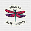 Soar To New Heights Dragonfly - Minimal UV Sticker Permanent UV DTF Decal