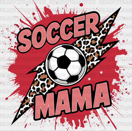 Soccer Mama Leopard Background Design - Dtf Heat Transfer