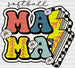 Softball Mama - Softball DTF Heat Transfer ready2transfer White