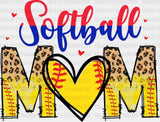 Softball Mom Yellow Dtf Transfer