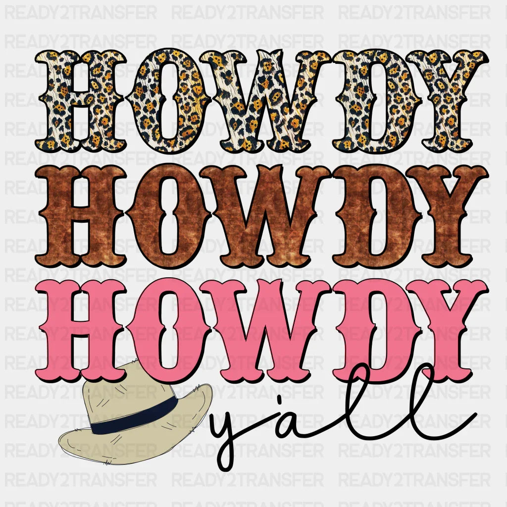 Solid Howdy Yall Dtf Transfer