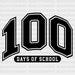 SOLO 100 Days Of School DTF Transfer ready2transfer Black