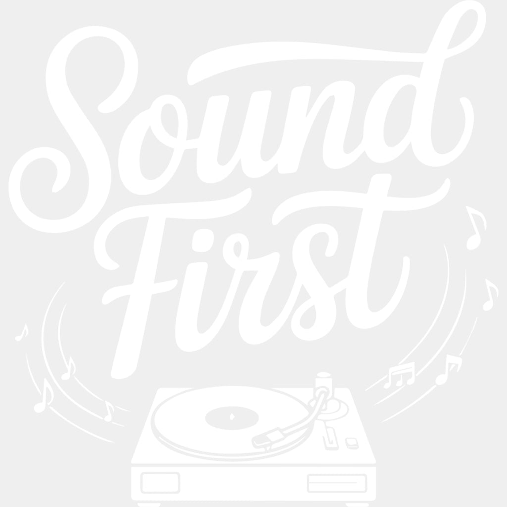 Sound First - Music DTF Transfers ready2transfer Light Color Design (See Imaging)