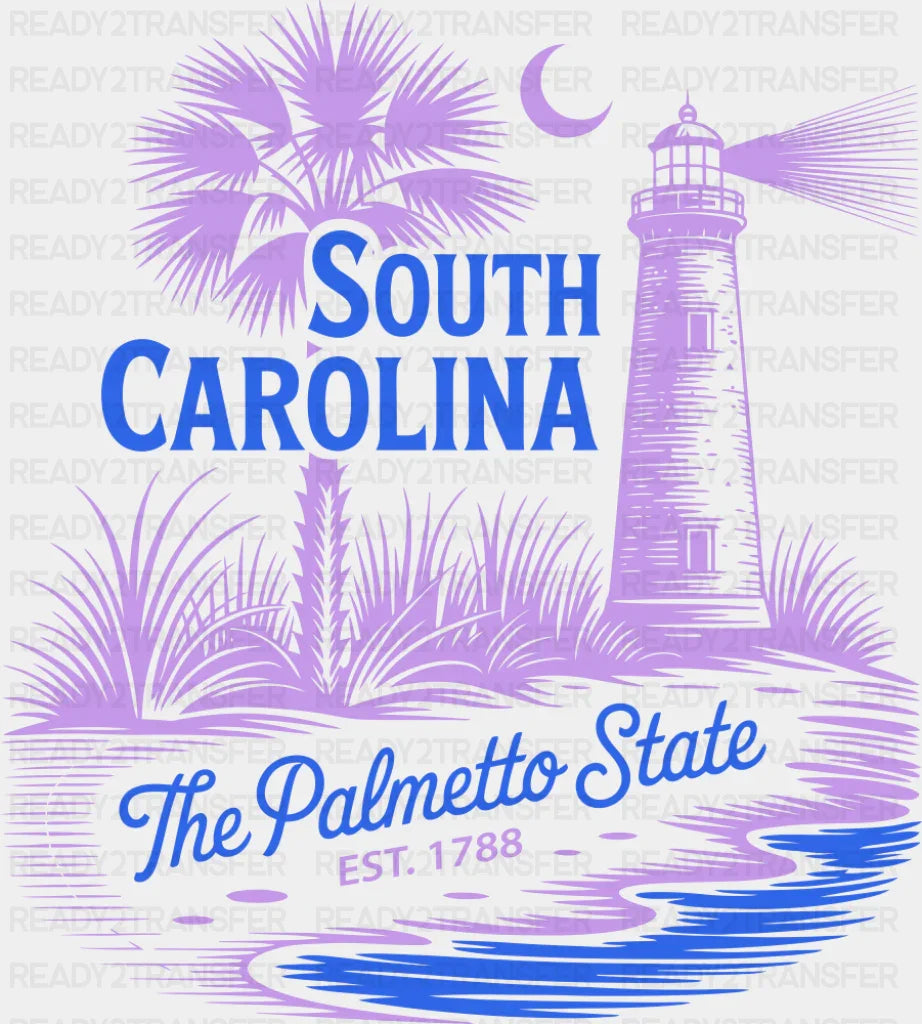 South Carolina The Palmetto State - States & Cities DTF Transfer