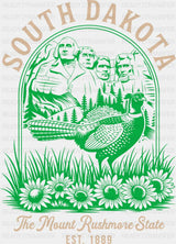 South Dakota The Mount Rushmore State - States & Cities DTF Transfer