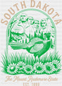 South Dakota The Mount Rushmore State - States & Cities DTF Transfer