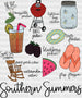 Southern Summers Design Summer DTF Transfer ready2transfer Black
