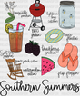 Southern Summers Design Summer Dtf Transfer Adult Unisex - S & M (10’) / Black