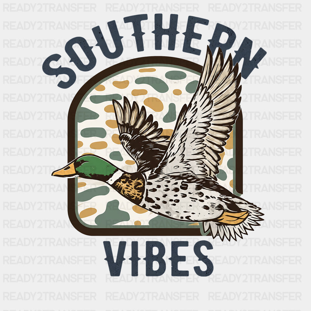 Southern Vibes - Hunting DTF Transfers - Adult Unisex - S & M (10’’) / Dark Color Design (See Imaging)