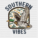 Southern Vibes - Hunting DTF Transfers - Adult Unisex - S & M (10’’) / Dark Color Design (See Imaging)