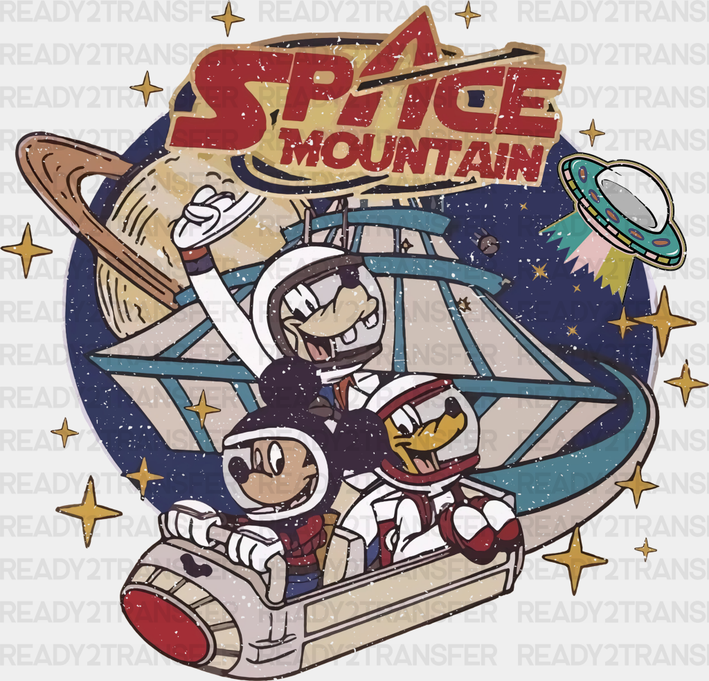 Space Mountain Disney Dtf Transfer