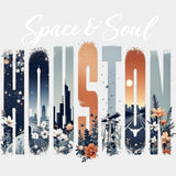 Space & Soul Houston - States & Cities DTF Transfers ready2transfer Light Color Design (See Imaging)
