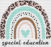 Special Education Heart Design - Special ED DTF heat transfer ready2transfer White