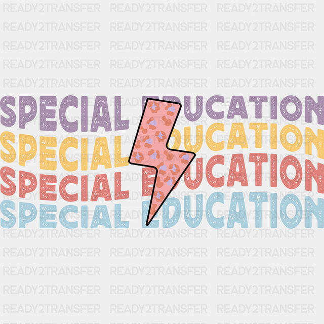 Special Education, Wavy Design - Special ED DTF Transfers ready2transfer