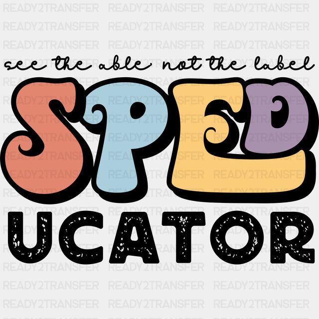 Speducator - Special ED DTF Transfers ready2transfer Dark Color Design (See Imaging)
