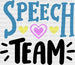 Speech Team Design - Therapist DTF Heat Transfer ready2transfer Black