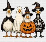 Spooky Geese Pumpkin Design - Halloween DTF Transfer ready2transfer