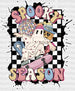 Spooky Ghost Halloween Design Halloween DTF Transfer ready2transfer White