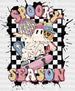 Spooky Ghost Halloween Design Halloween DTF Transfer ready2transfer Black