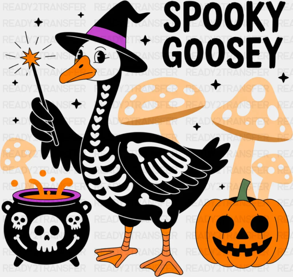 Spooky Goosey Mushrooms - Halloween DTF Transfer ready2transfer