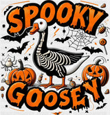Spooky Goosey Orange Design - Halloween DTF Transfer ready2transfer