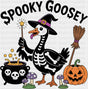 Spooky Goosey Purple Mushrooms - Halloween DTF Transfer ready2transfer