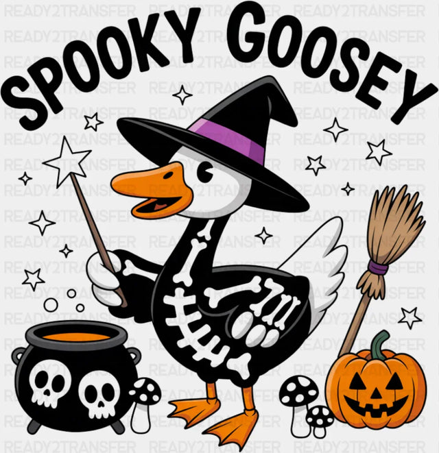 Spooky Goosey Witch - Halloween DTF Transfer ready2transfer