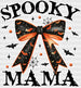 Spooky Mama Halloween DTF Transfer ready2transfer White