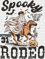 Spooky Rodeo - Halloween DTF Transfer Adult Unisex - S & M (10’’) / Dark Color Design (See Imaging)