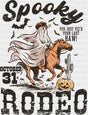 Spooky Rodeo - Halloween DTF Transfer Adult Unisex - S & M (10’’) / Dark Color Design (See Imaging)