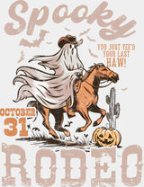 Spooky Rodeo - Halloween DTF Transfer Adult Unisex - S & M (10’’) / Light Color Design (See Imaging)