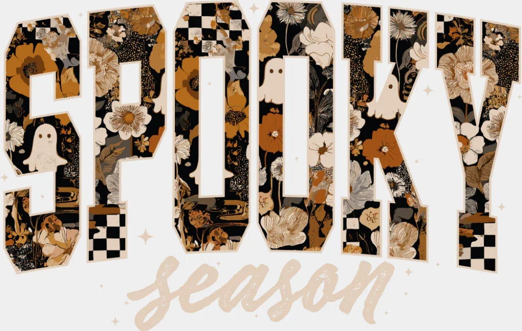 Spooky Season - Halloween DTF Transfer Adult Unisex - S & M (10’’) / Light Color Design (See Imaging)