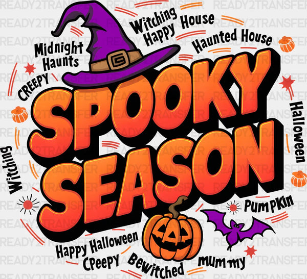 Spooky Season Pumpkin Halloween DTF Transfer