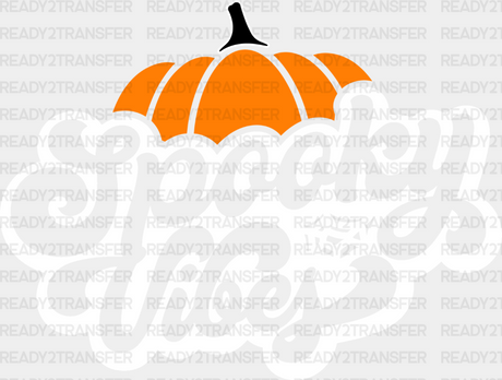 Spooky Vibes Pumpkin - Halloween Dtf Transfer Adult Unisex S & M (10’’) / Light Color Design