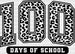 Spotted 100 Days Of School DTF Transfer ready2transfer Black