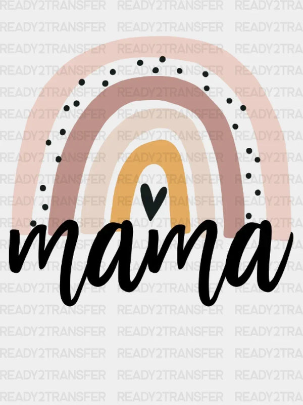 Spotted Heart Mama DTF Transfer